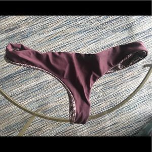 Acacia Swimwear Ho'okipa Bottom in Merlot
